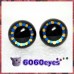 1 Pair Black Blue Gold Hand Painted Safety Eyes Plastic eyes